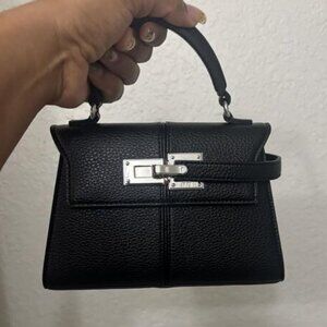 🆕Jw Pei Women Black Vegan Leather Imported Elegant Sustainable Top Handle Bag